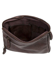Scully CHOCOLATE CROSSBODY BAG - Scully Leather