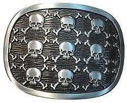 Nine Skulls Belt Buckle - Flyclothing LLC