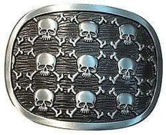Nine Skulls Belt Buckle - Flyclothing LLC