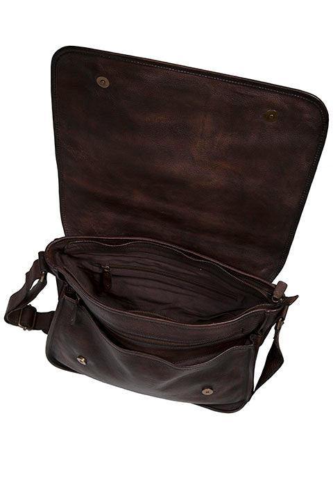 Scully CHOCOLATE MESSENGER BAG - Scully Leather