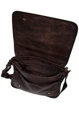 Scully CHOCOLATE MESSENGER BAG - Scully Leather