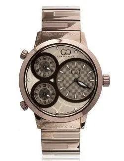 Curtis & Co Big Time World 50mm 3 Time Zone Watch (Rose Gold) - Curtis and Co Watches