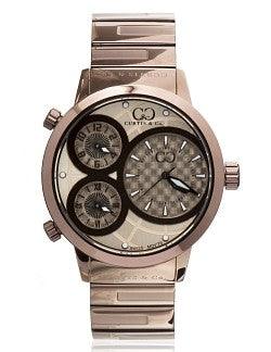 Curtis & Co Big Time World 50mm 3 Time Zone Watch (Rose Gold) - Flyclothing LLC