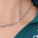 Zircon Titanium Steel Necklace - Trendsi - Flyclothing LLC