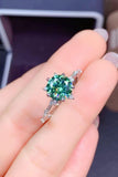 All Eyes On Me 1 Carat Moissanite Platinum-Plated Ring - Trendsi