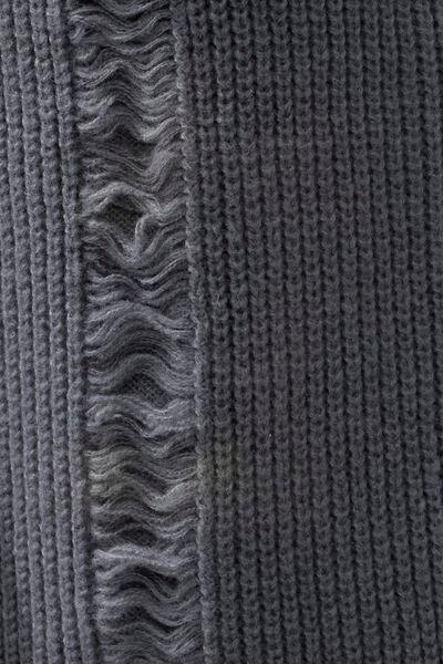 Fringe Trim Open Front Cardigan with Pockets - Trendsi