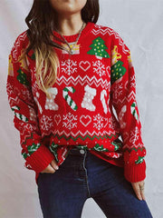 Christmas Element Sweater - Trendsi