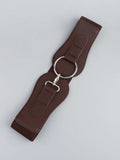 PU Elastic Wide Belt - Trendsi - Flyclothing LLC