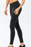 Full Size Slim Fit High Waist Long Sports Pants with Pockets - Trendsi - Flyclothing LLC