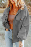 Zip-Up Drawstring Hooded Jacket - Trendsi - Flyclothing LLC