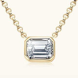 1 Carat Moissanite 925 Sterling Silver Pendant Necklace - Trendsi - Flyclothing LLC