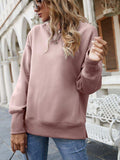 Dropped Shoulder Slit Sweatshirt - Trendsi - Flyclothing LLC