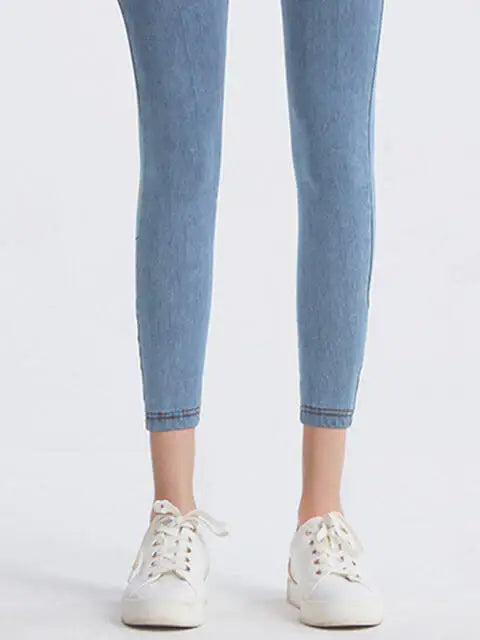 Wide Waistband Sports Leggings - Trendsi - Flyclothing LLC
