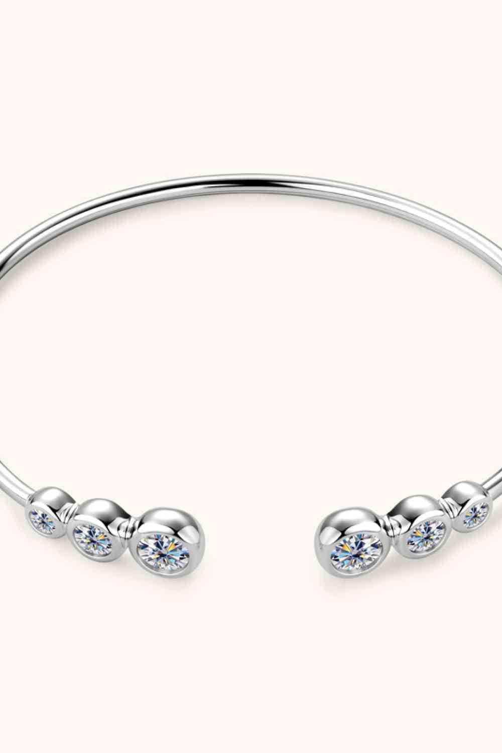 1.8 Carat Moissanite 925 Sterling Silver Bracelet - Trendsi