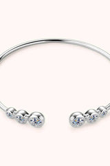 1.8 Carat Moissanite 925 Sterling Silver Bracelet - Trendsi - Flyclothing LLC
