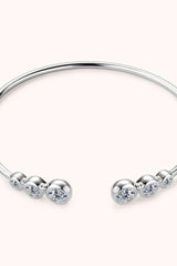 1.8 Carat Moissanite 925 Sterling Silver Bracelet - Trendsi