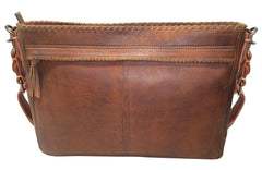 Scully Leather Sierra Collection Leather Brown Messenger - Flyclothing LLC