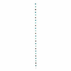 Hand Crafted Felt from Nepal: Pom Pom Garlands, Grey/Blue - Global Groove Direct