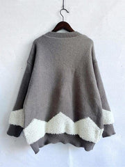 Christmas Tree Graphic Dropped Shoulder Sweater - Trendsi