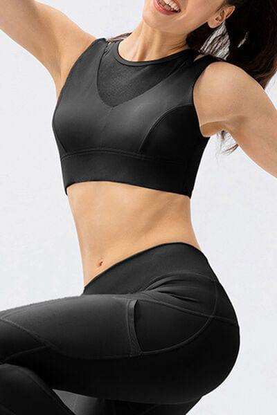 Cutout Wide Strap Active Tank - Trendsi - Flyclothing LLC