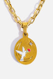 Stainless Steel 18K Gold-Plated Necklace - Trendsi - Flyclothing LLC
