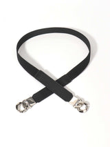 Zinc Alloy Buckle Elastic PU Belt - Trendsi - Flyclothing LLC