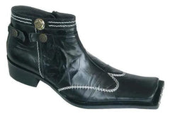 Zota Black Constrast Stitch Boot - Flyclothing LLC