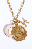 Constellation and Moon Pendant Copper Necklace - Trendsi - Flyclothing LLC