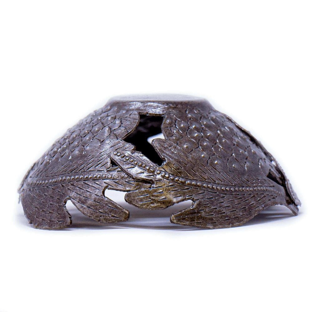 Decorative Drum Art Bowl or Votive, Fruit on Vine - Haitian Artisans - Flyclothing LLC