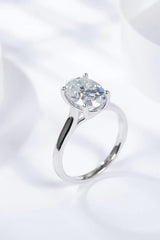 2.5 Carat Moissanite Solitaire Ring - Trendsi - Flyclothing LLC