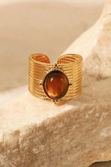 18K Gold-Plated Wide Open Ring - Trendsi - Flyclothing LLC