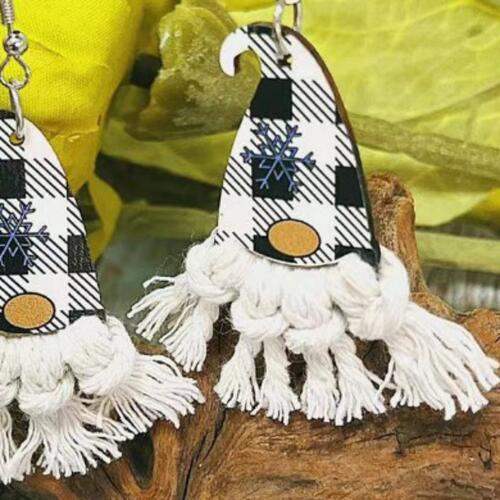 Xylem Pointed Hat Tassel Earrings - Trendsi - Flyclothing LLC