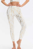 Animal Print Slim Fit Wide Waistband Long Sports Pants - Trendsi - Flyclothing LLC