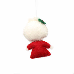 Hand Felted Christmas Ornament: Mrs. Claus - Global Groove (H) - Global Groove