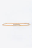 Elastic Iron Skinny Belt - Trendsi