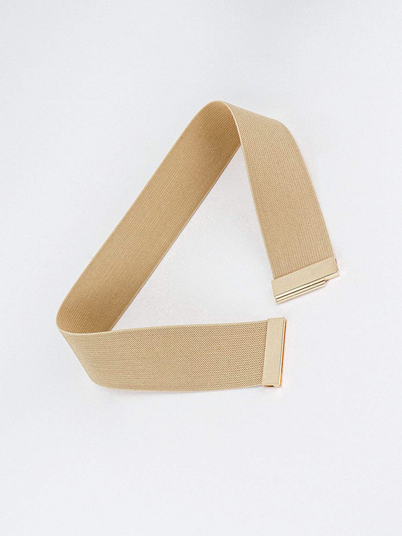 Alloy Buckle Elastic Belt - Trendsi - Flyclothing LLC