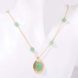 Copper Natural Crystal Pendant Necklace - Trendsi - Flyclothing LLC