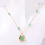 Copper Natural Crystal Pendant Necklace - Trendsi - Flyclothing LLC