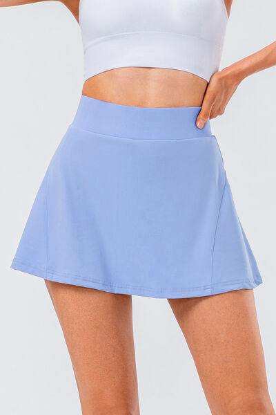 High Waist Pleated Active Skirt - Trendsi - Flyclothing LLC