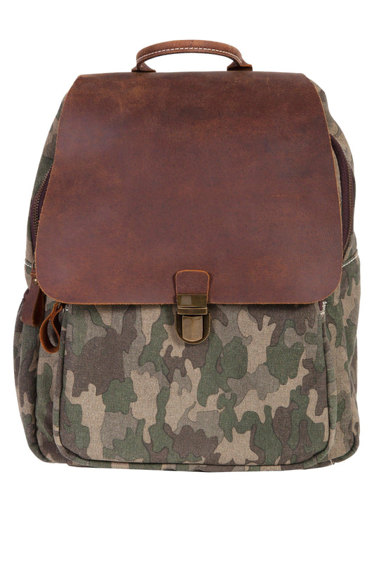 Scully CHOCOLATE CAMO BACKPACK - Scully Leather