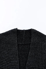 Heathered Open Front Longline Cardigan - Trendsi - Flyclothing LLC