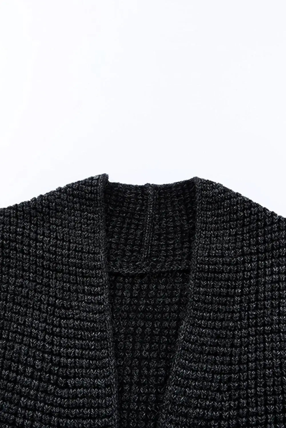 Heathered Open Front Longline Cardigan - Trendsi - Flyclothing LLC