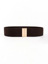 Alloy Buckle Elastic Belt - Trendsi - Flyclothing LLC