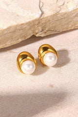 Lovelier Than Ever Pearl Stud Earrings - Flyclothing LLC