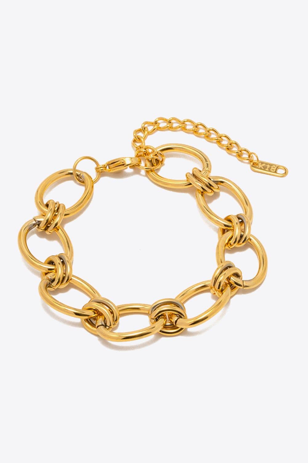 Chunky Chain Stainless Steel Bracelet - Trendsi - Flyclothing LLC