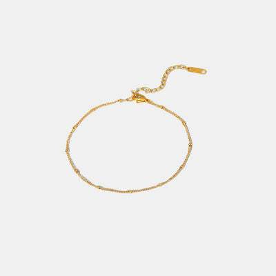 Stainless Steel Bead Anklet - Trendsi - Flyclothing LLC