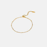 Stainless Steel Bead Anklet - Trendsi - Flyclothing LLC