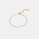 Stainless Steel Bead Anklet - Trendsi