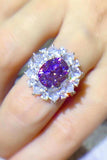 3 Carat Moissanite Platinum-Plated Ring - Trendsi - Flyclothing LLC