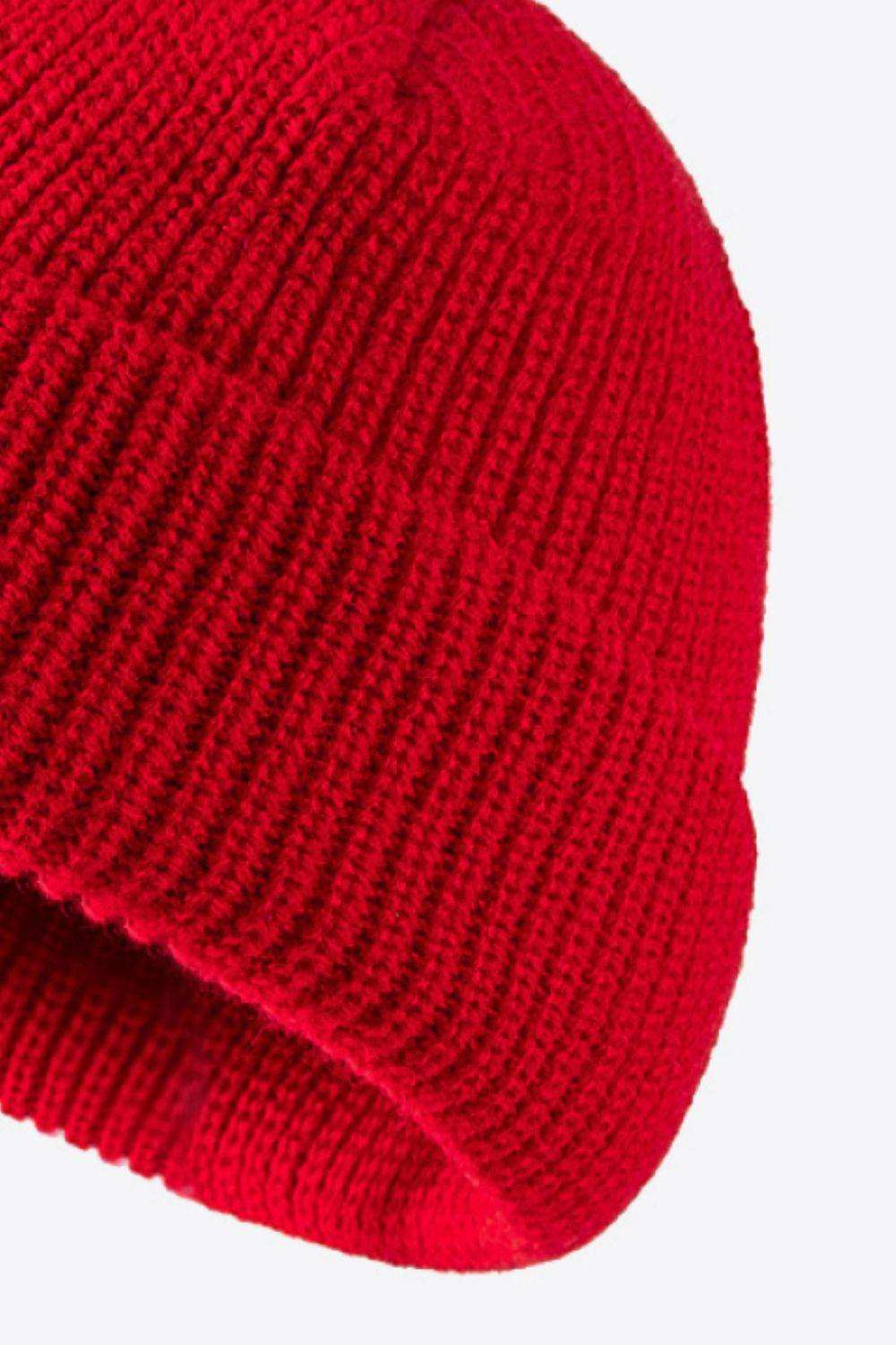 Calling For Winter Rib-Knit Beanie - Trendsi - Flyclothing LLC